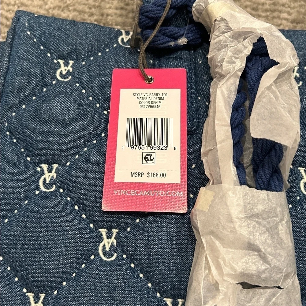 Vince Camuto Barry Denim Tote Bag